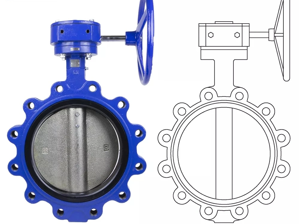 Wafer Butterfly Valve, Pn10/16, Cl125/150