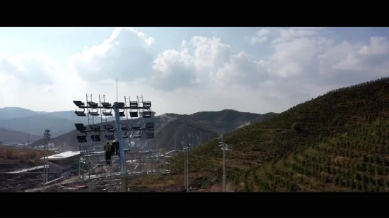 Stadion-Flutlicht-Hochmast-Solar-Straßenlaternenmast aus verzinktem Stahl/Metall zum Fabrikpreis